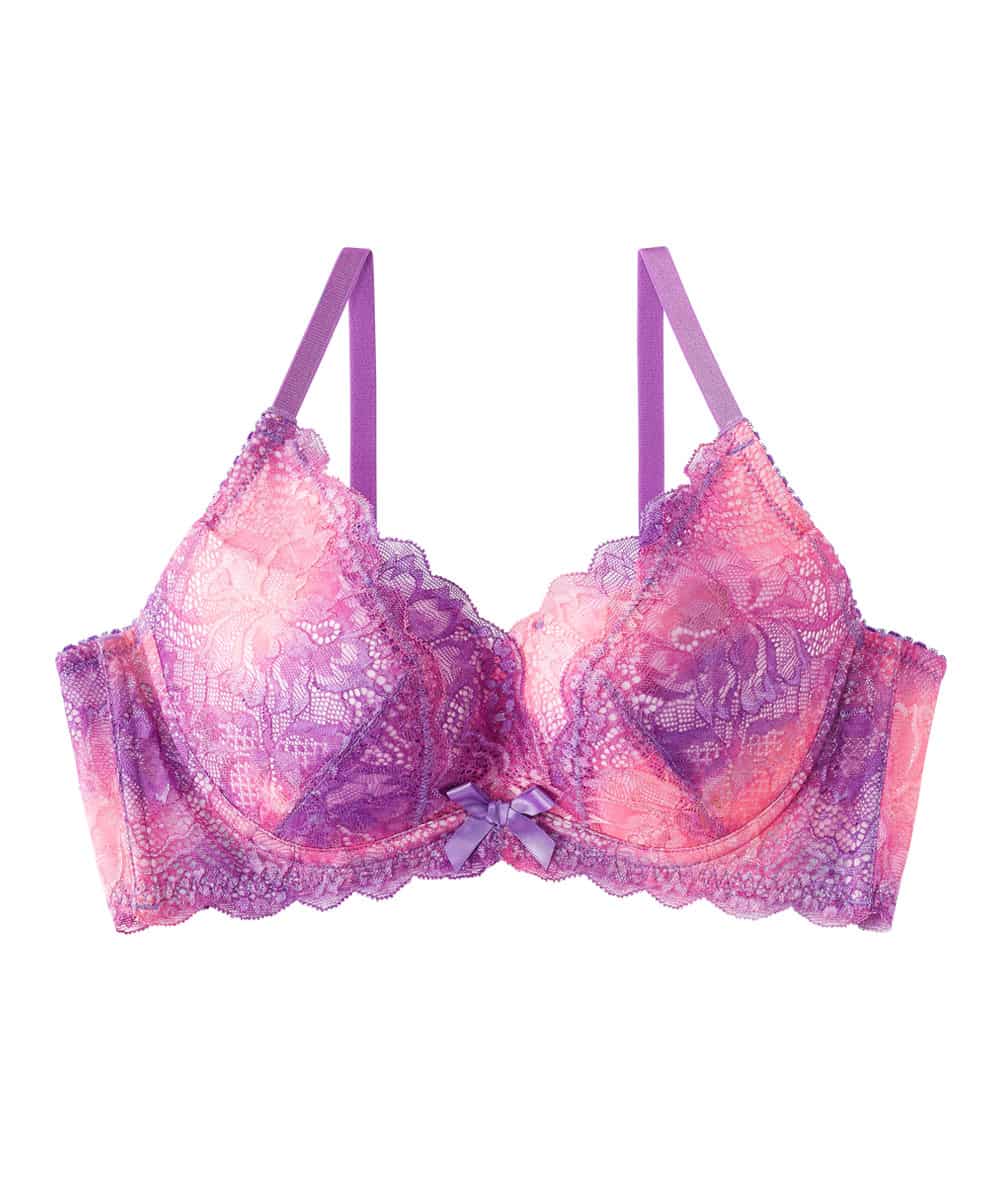 Aayomet Bralettes for Women Lace Button Underwear Gathering Side Closed Rim  Beauty Back Bra Top Bra (Purple, G)