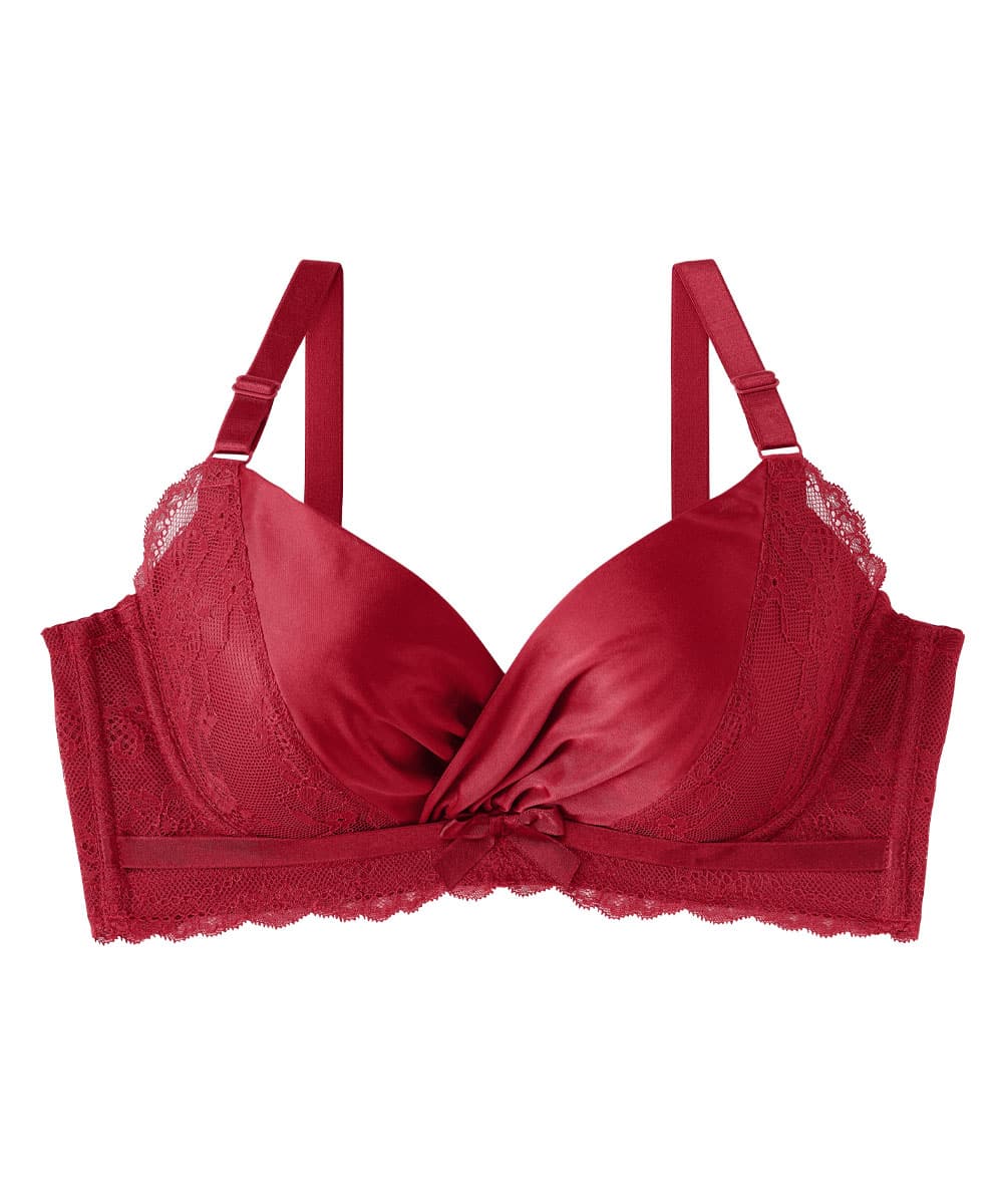 Satin Side Slimming PushUp Bra (FGH Cup) aimerfeel