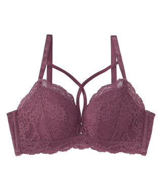 Chomori Criss-Crossed Cord Straps Wireless Maximum Boost Bra