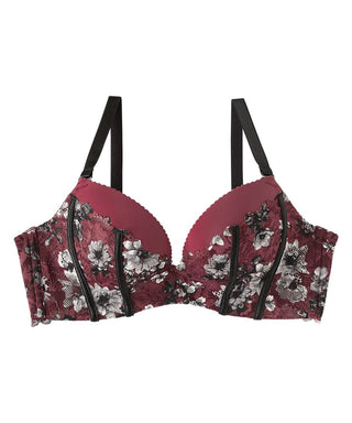 Monotone Flower Lace Maximum Boost Bra CHOMORI BRA(R)