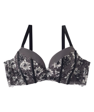 Monotone Flower Lace Maximum Boost Bra CHOMORI BRA(R)