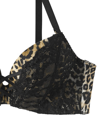 Sujetador Maximum Boost Bra con encaje de leopardo CHOMORI BRA(R)