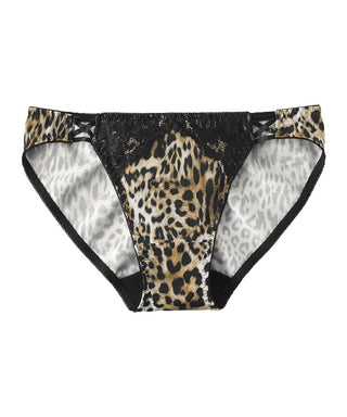 Braguita de bikini con encaje de leopardo