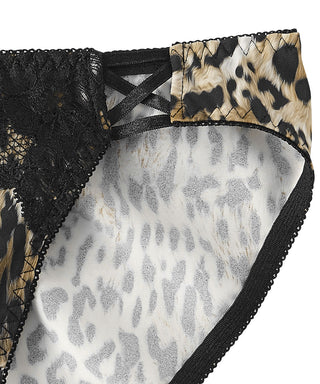 Seluar Dalam Bikini Renda Leopard