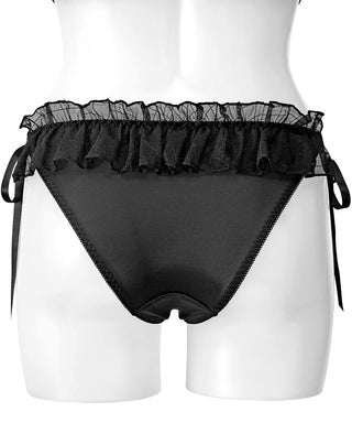 Braguita atrevida de cuadros transparentes