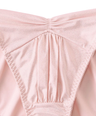 Braguitas de bikini cruzadas con purpurina en el frente