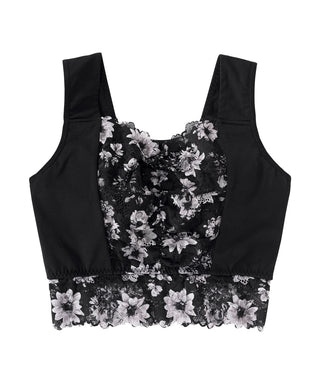 Monotone Flower Dreamy Sleep Bralette Firm Support (FGH Cup)