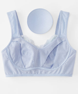 Airy Cooling Mermaid Aqua Lace Dreamy Sleep Bra Soporte firme
