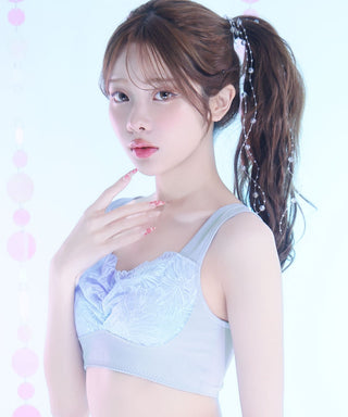 Airy Cooling Mermaid Aqua Lace Dreamy Sleep Bra Soporte firme