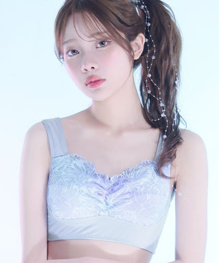 Airy Cooling Mermaid Aqua Lace Dreamy Sleep Bra Soporte firme