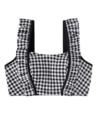 Bra Minimizer Gingham Ruffle Tanpa Wayar (Saiz Glamour)