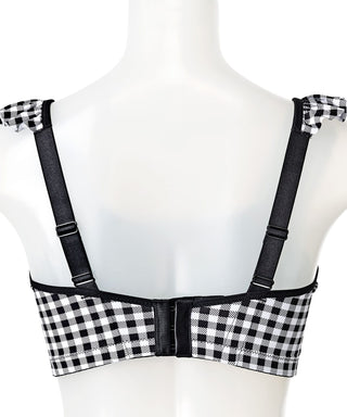 Bra Minimizer Gingham Ruffle Tanpa Wayar (Saiz Glamour)