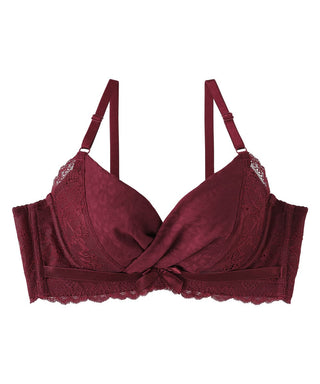 Lateral de satén leopardo adelgazante PUSH-UP Sostén