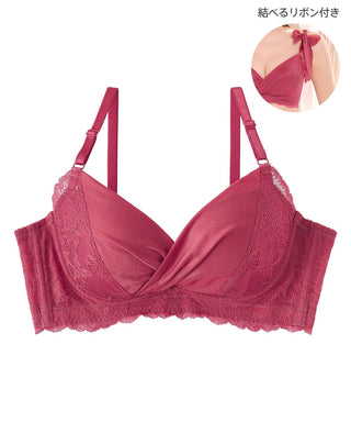 Pelangsingan sampingan reben riben PUSH-UP Bra