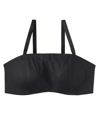 Ribbed 2-Way Cleavage Cover Side Support Bra