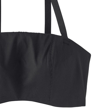 Ribbed 2-Way Cleavage Cover Side Support Bra (FGH Cup)