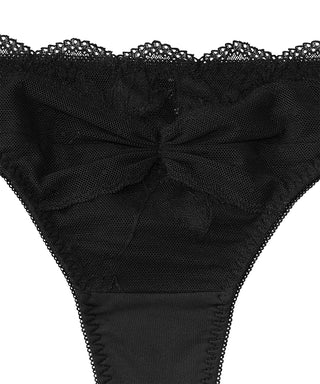 Pearl Ribbon Thong