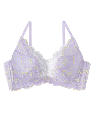 Renda Sokongan Sisi Dwiwarna PUSH-UP Bra