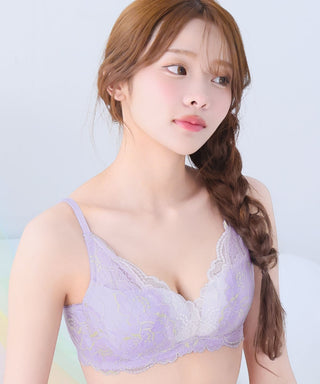 Renda Sokongan Sisi Dwiwarna PUSH-UP Bra