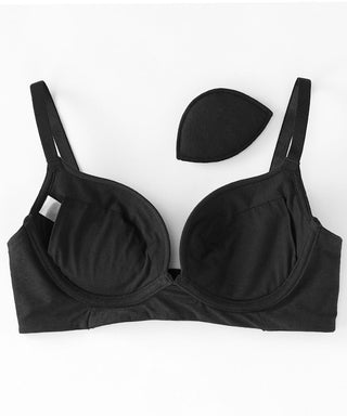 "Aimerfeel RAKU BRA(R)" Seamless Cotton Blend Comfort Push Up Bra