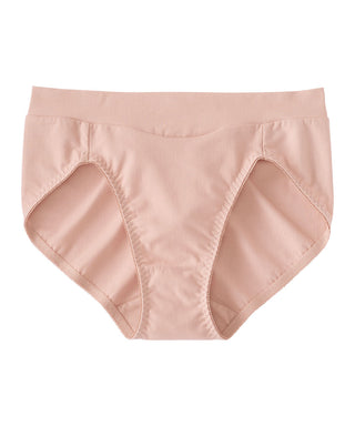 High Waist Cotton Blend Bikini Panty