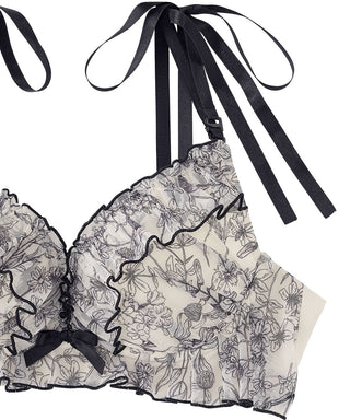 Ramai Bunga Keselesaan Menekan Bra aimerfeel Raku Bra (R)