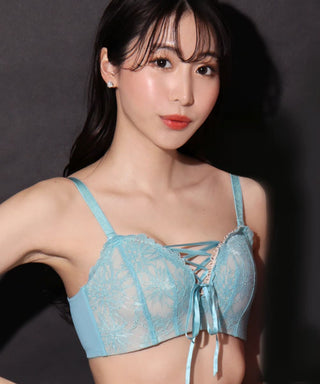 Wireless Maximum Boost Bra CHOMORI BRA(R) Soft With Lace-up