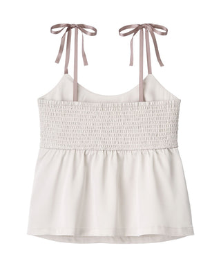 Conjunto de 3 piezas con camisola de satén y cárdigan de punto peludo