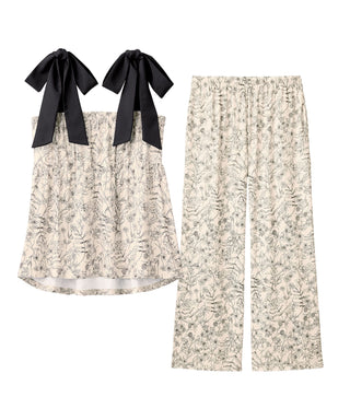 Many Flowers Top and Bottom Set