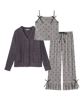 Heart Ribbon Knit 3-Piece Set
