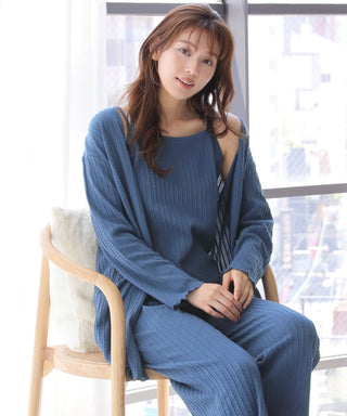 Jacquard-weave Knit Pattern Long Sleeve 3 Piece Set