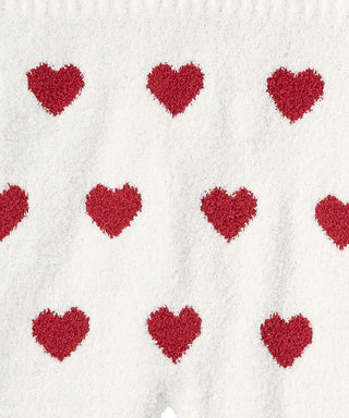 Pantalones de punto de punto corazón calentador de vientre