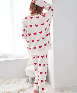 Heart Knit Belly Warmer Set de arriba y abajo