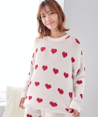 Heart Knit Belly Warmer Set de arriba y abajo