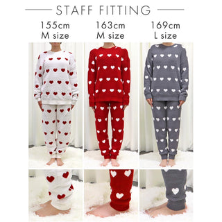 Heart Knit Belly Warmer Set de arriba y abajo