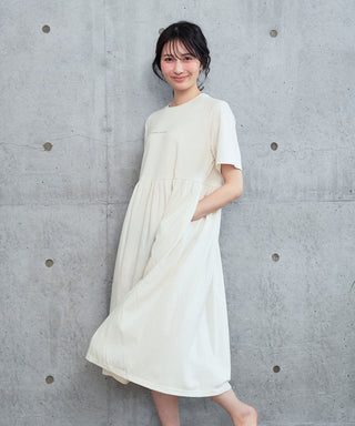 Simple Logo Cotton Blend Dress Simple Logo Cotton Blend Dress