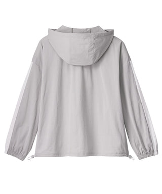 UV Cut Mesh Zip-Up Hoodie Top and Bottom Set