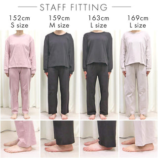 Cotton Fabric with Belly Warmer Long Sleeve Top and Bottom Set