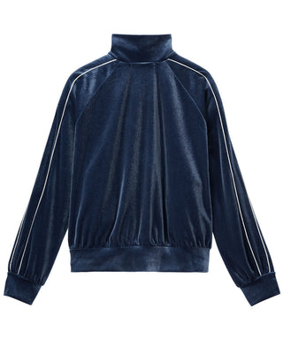 Set de la manga larga e inferior de la manga larga del terciopelo brillante