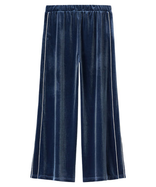 Set de la manga larga e inferior de la manga larga del terciopelo brillante