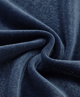 Set de la manga larga e inferior de la manga larga del terciopelo brillante