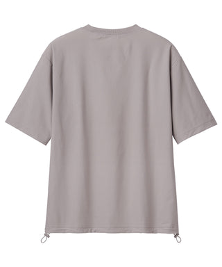 Conjunto de top e inferior de manga corta de malla con corte UV