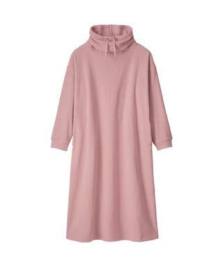 Warm High Neck Fleece Lounge Dress