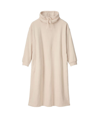 Warm High Neck Fleece Lounge Dress