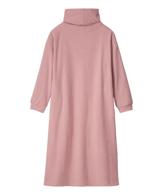 Warm High Neck Fleece Lounge Dress