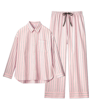 Shirt Pajamas Top and Bottom Set