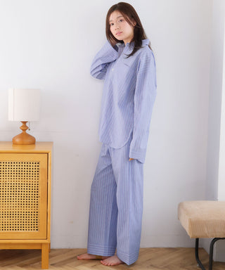 Shirt Pajamas Top and Bottom Set