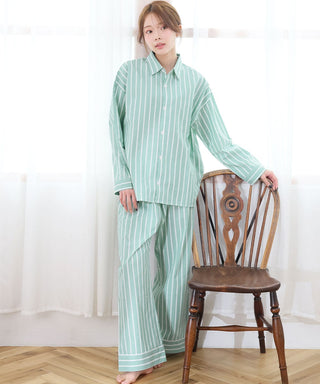 Shirt Pajamas Top and Bottom Set