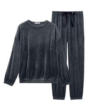 Basic Stretch Soft Fleece Top and Bottom Set