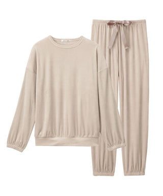 Basic Stretch Soft Fleece Top and Bottom Set